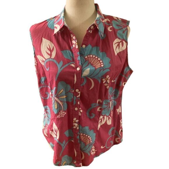 IZOD Pink Sleeveless Blouse - Picture 1 of 7